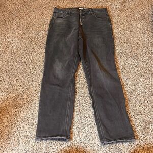 Old Navy Power Straight High Rise Black Wash Denim Jeans - Women's Size 12‎